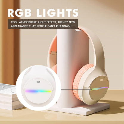 Wireless Bluetooth earphones with heavy bass M9 luminous sports game
