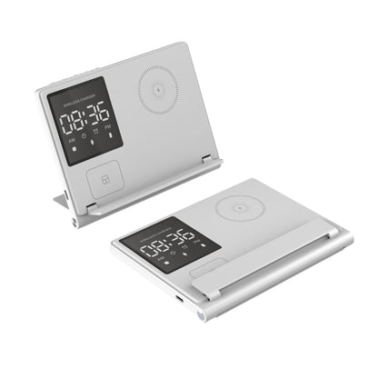 5-in-1 Pixel Animation Foldable Wireless Charger Stand Pad for Mobile Phone Smart Watch Earphone