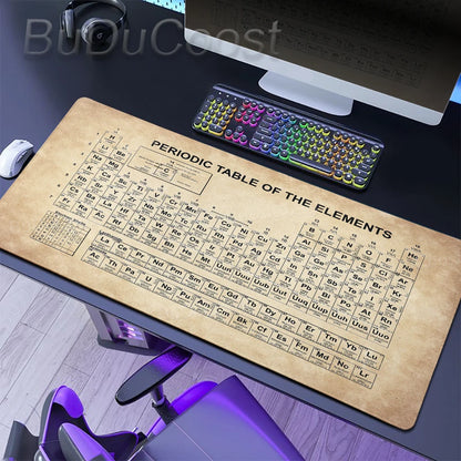 HD Periodic Table Of Elements Xxl Desk Mat PC Extended Mousepad Gamer Computer Mouse Pad Gaming Keyboard Mats Office Accessories