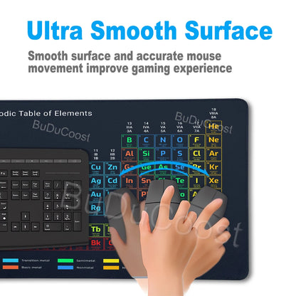 HD Periodic Table Of Elements Xxl Desk Mat PC Extended Mousepad Gamer Computer Mouse Pad Gaming Keyboard Mats Office Accessories