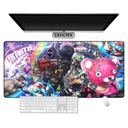 Mouse Pad Gamer F-Fortnite XL HD New Mousepad Gaming Speed XXL Desk Mat Natural Rubber Office Mouse Mats Keyboard MousePad