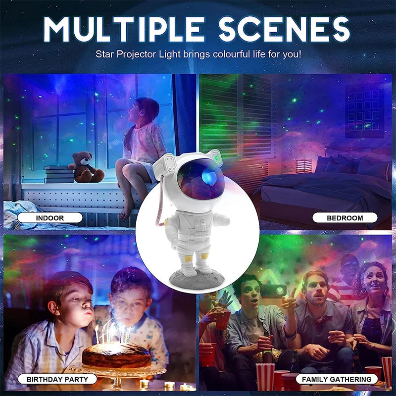Kids Star Projector Night Light with Remote Control 360 Adjustable Design Astronaut Nebula Galaxy Lighting for Children - Digital Edges | Online Electronics Store