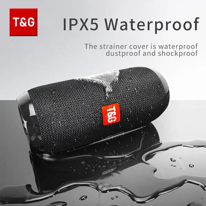 T&G117 Bluetooth Portable Loud speaker Outdoor TWS Wireless Sound Box Stereo Surround Supports TF Radio HandsFree Call - Digital Edges | Online Electronics Store