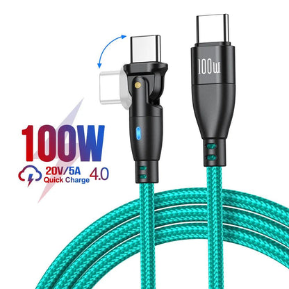 100W USB C to Type C Cable USBC PD Fast Charging Wire Cord for MacBook Pro Xiaomi POCO Huawei iPad Samsung USB-C Cable 3M - Digital Edges | Online Electronics Store