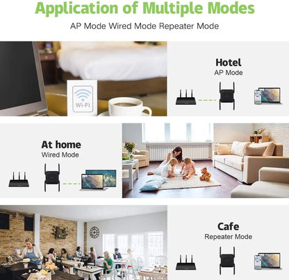 5 Ghz WiFi Extender Long Range Wireless WIFI Booster AC1200 Adapter 1200Mbps Wi-Fi Amplifier 802.11N Wi Fi Signal Repeator - Digital Edges | Online Electronics Store