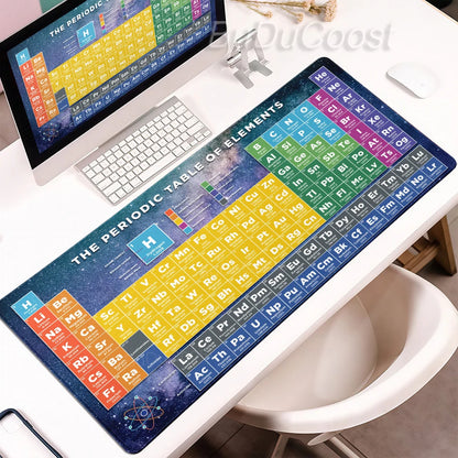 HD Periodic Table Of Elements Xxl Desk Mat PC Extended Mousepad Gamer Computer Mouse Pad Gaming Keyboard Mats Office Accessories