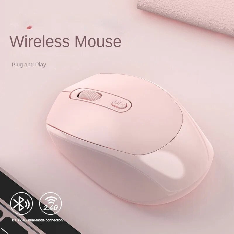 Rechargeable Bluetooth 5.2 Mouse USB Dual Mode 2.4G Wireless Mouse 1200 DPI For MacBook Tablet Laptop PC Gaming Accessories - Digital Edges | Online Electronics Store