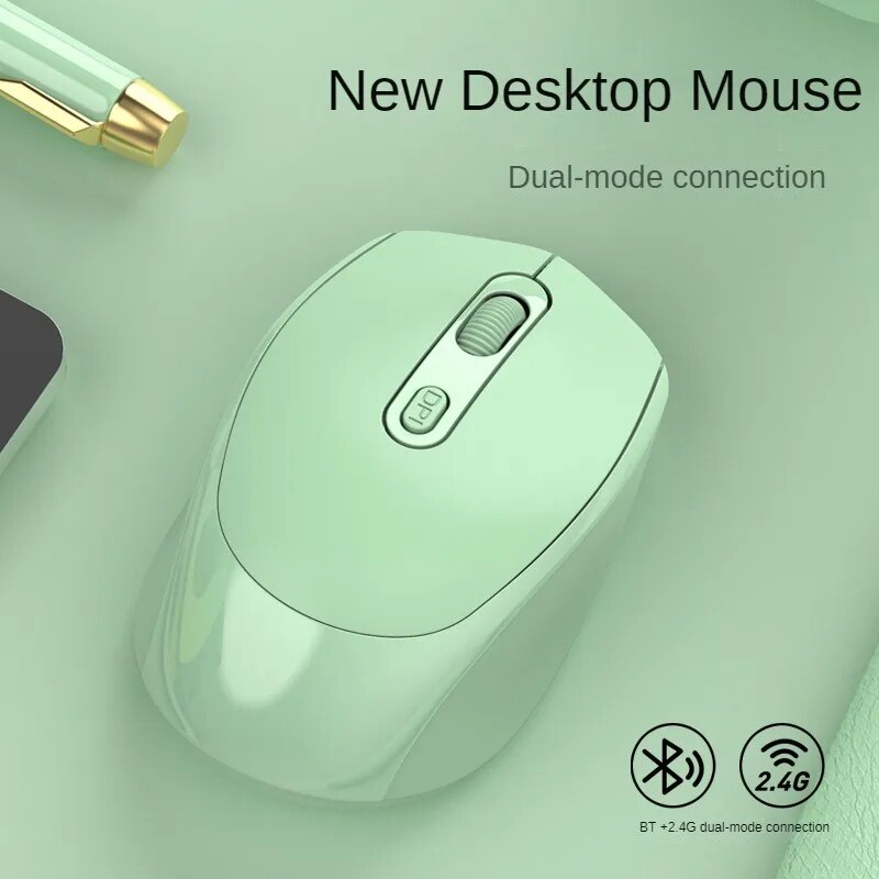 Rechargeable Bluetooth 5.2 Mouse USB Dual Mode 2.4G Wireless Mouse 1200 DPI For MacBook Tablet Laptop PC Gaming Accessories - Digital Edges | Online Electronics Store