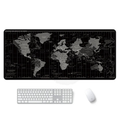 Large Size Map Mouse Keyboard Pad Neoprene Rubber With Top Fabric Game Adventure Mat Table Cover Home Office Anti-slip Mousepad