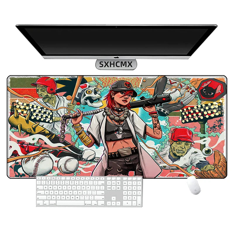Mouse Pad Gamer F-Fortnite XL HD New Mousepad Gaming Speed XXL Desk Mat Natural Rubber Office Mouse Mats Keyboard MousePad