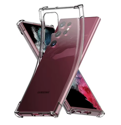 Clear Case For Samsung Galaxy S23 Ultra Shockproof Crystal Transparent Case Cover Protective Soft Phone Case