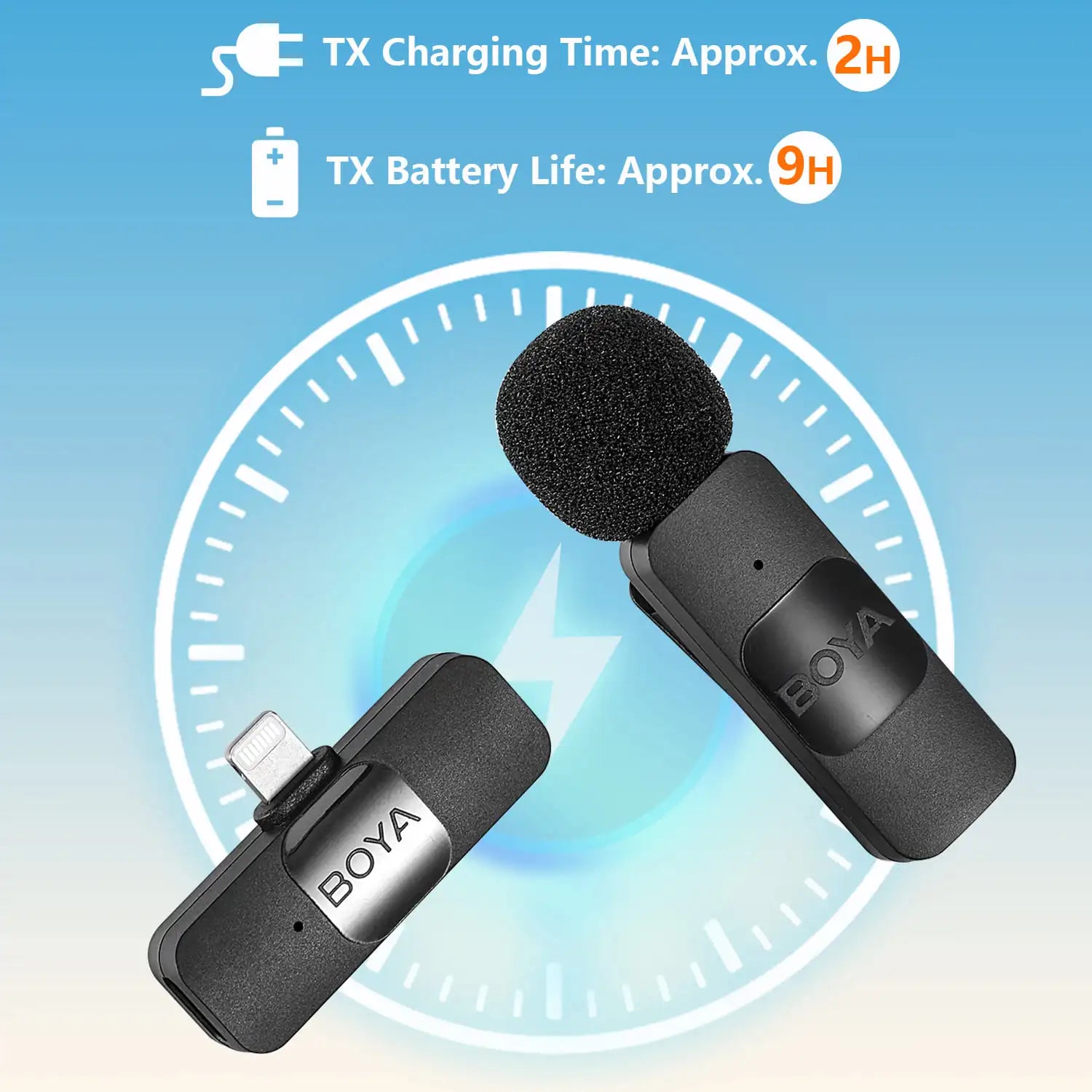 BOYA BY-V Professional Wireless Lavalier Mini Microphone for iPhone iPad Android Live Broadcast Gaming Recording Interview Vlog - Digital Edges | Online Electronics Store