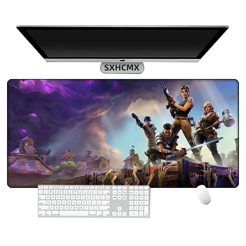 Mouse Pad Gamer F-Fortnite XL HD New Mousepad Gaming Speed XXL Desk Mat Natural Rubber Office Mouse Mats Keyboard MousePad