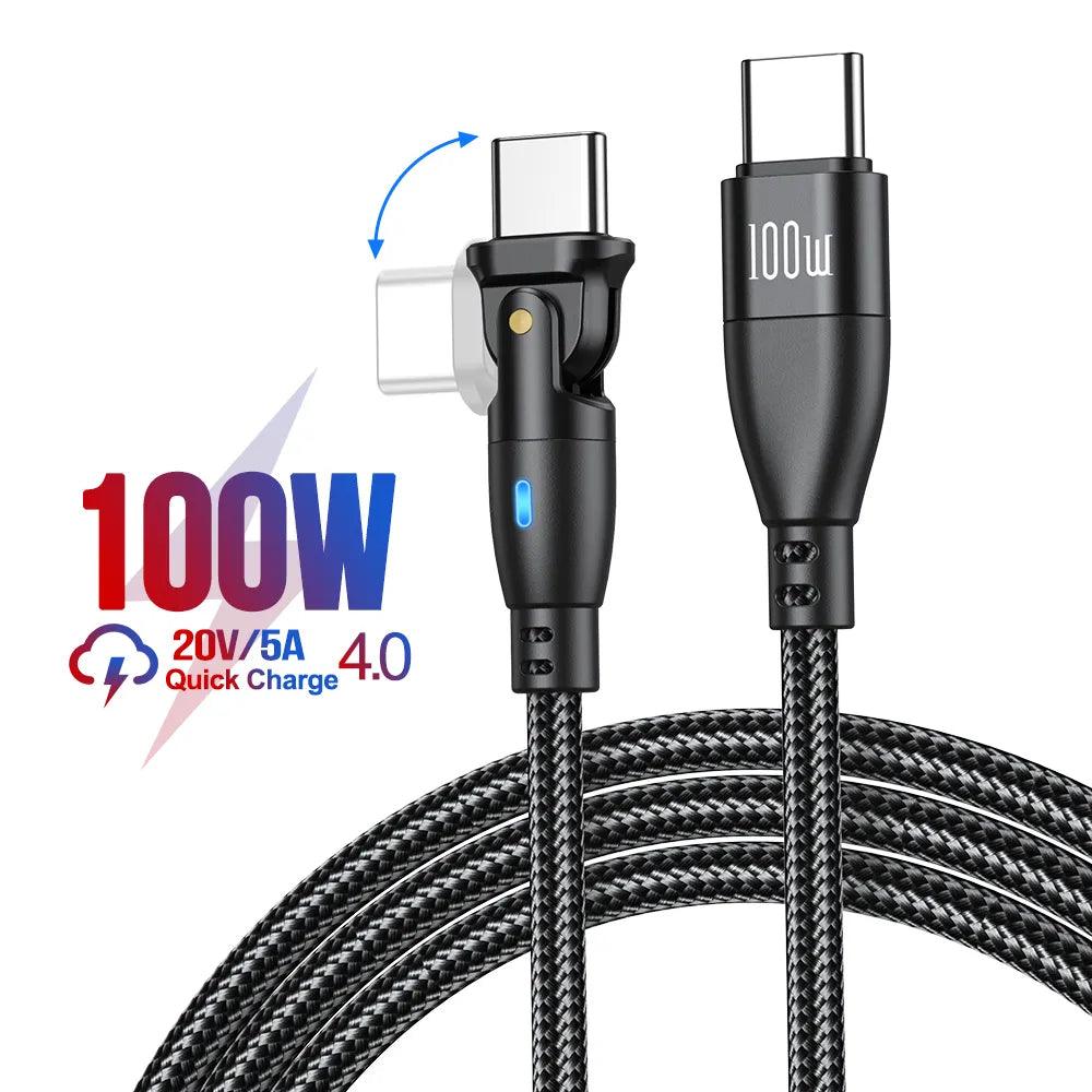 100W USB C to Type C Cable USBC PD Fast Charging Wire Cord for MacBook Pro Xiaomi POCO Huawei iPad Samsung USB-C Cable 3M - Digital Edges | Online Electronics Store