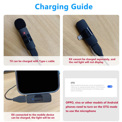BOYA BY-V Professional Wireless Lavalier Mini Microphone for iPhone iPad Android Live Broadcast Gaming Recording Interview Vlog - Digital Edges | Online Electronics Store