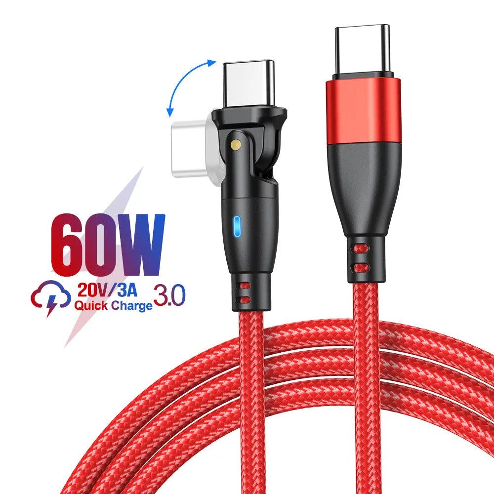 100W USB C to Type C Cable USBC PD Fast Charging Wire Cord for MacBook Pro Xiaomi POCO Huawei iPad Samsung USB-C Cable 3M - Digital Edges | Online Electronics Store