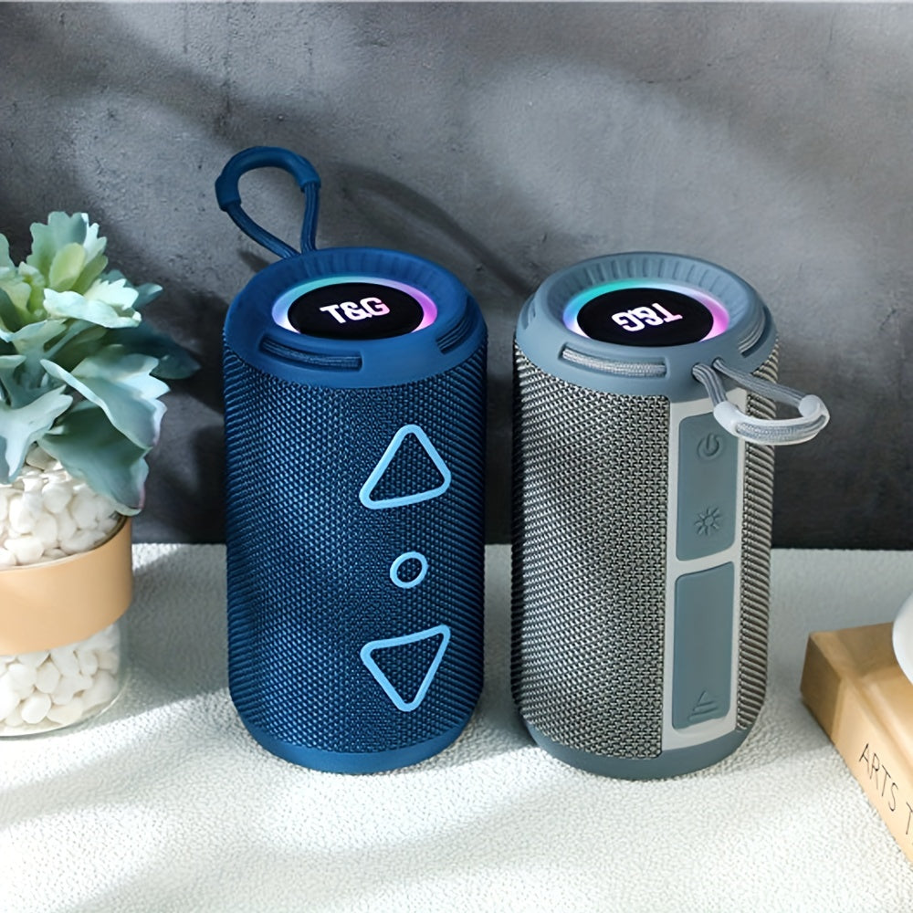 T&G656 RGB Light Wireless Cylinder BT Speaker Portable Book Outdoor Waterproof - Digital Edges | Online Electronics Store