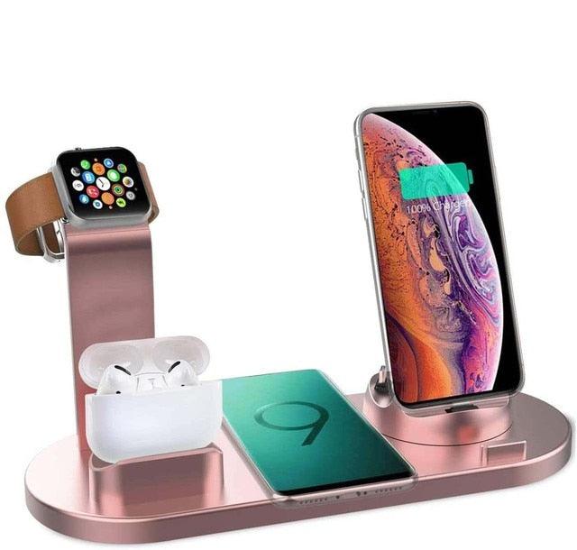 15W 7 in 1 Wireless Charger Stand Pad For iPhone 14 13 12 11 XR Apple Watch Airpods Pro iWatch 8 7 6  Fast Charging Dock Station