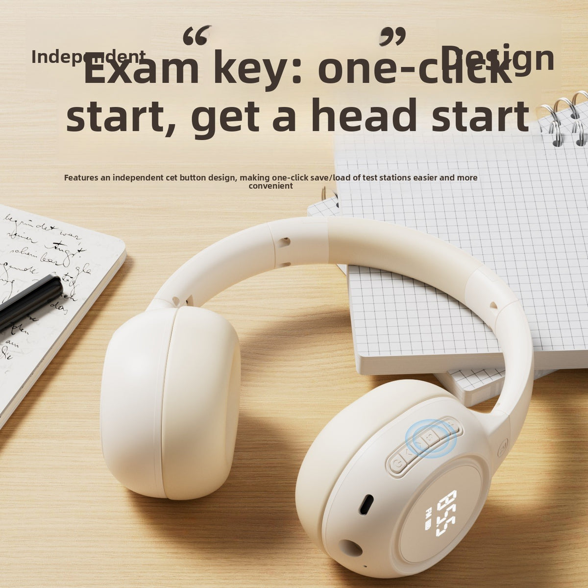 CET Exam Headphones with FM Radio and Bluetooth – additional product photo 2