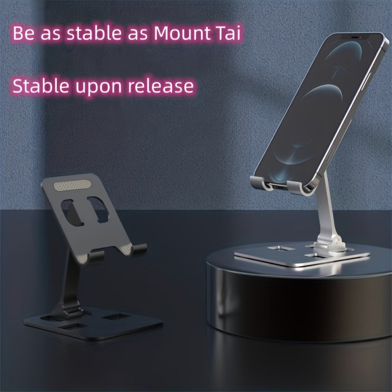 Metal Foldable Lifting Mobile Phone Holder Lazy Desktop Holder Mobile Phone Tablet Universal Holder Multi Angle Adjustable Mobile Phone Holder Children's Online Class Mobile Phone Holder Base Compact And Portable - Digital Edges | Online Electronics Store