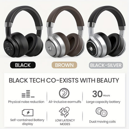 Wireless Headphones, 30H Playtime EQ Music Modes Wireless Headphones With Microphone, HiFi Stereo Foldable Lightweight Headset, Deep Bass For Phone PC Headset - Digital Edges | Online Electronics Store