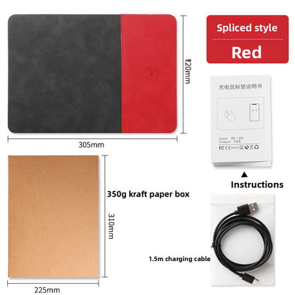15W Wireless Charging Mouse Pad Desk Mat
