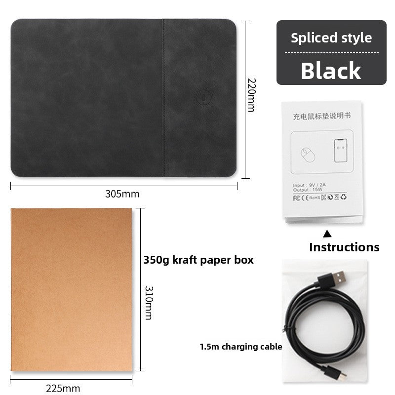 15W Wireless Charging Mouse Pad Desk Mat