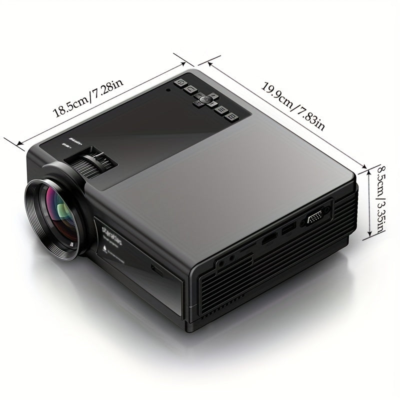 Projector With WIFI And BT, Full HD 1080P Mini Projector For iPhone, 5G Short Throw Movie Projector For Home Cinema, Small Outdoor Projector With Speaker, USB, VGA - Digital Edges | Online Electronics Store