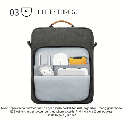Tablet Case For Samsung Galaxy Tab S6 Lite Galaxy Tab S7 IPad Pro 11/iPad 9.7 22.86-27.94cm Tablet Shoulder Bag Carrying Case Storage, Laptop Bag, For Travel, Camping, Fishing - Digital Edges | Online Electronics Store