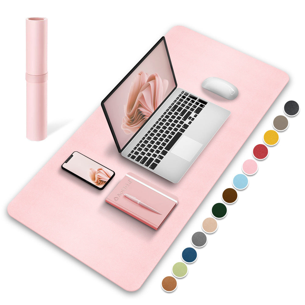 Leather Mouse Pad Large Desk Mat Waterproof Customizable Office Writing Pad – additional product photo 4