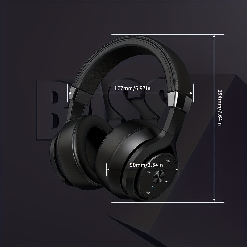 Wireless Headphones, 30H Playtime EQ Music Modes Wireless Headphones With Microphone, HiFi Stereo Foldable Lightweight Headset, Deep Bass For Phone PC Headset - Digital Edges | Online Electronics Store