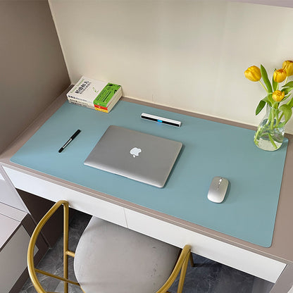 Leather Mouse Pad Large Desk Mat Waterproof Customizable Office Writing Pad