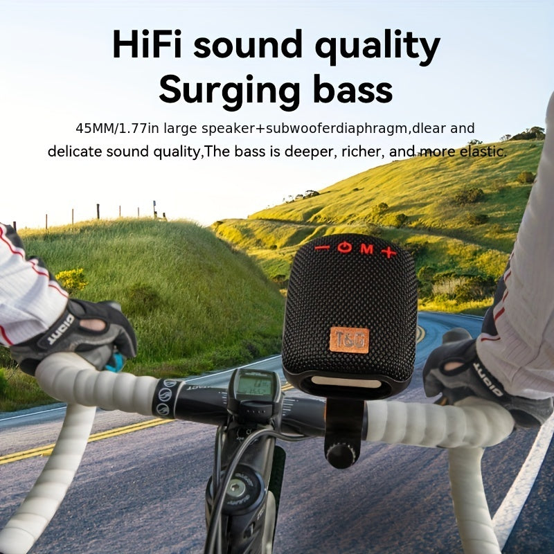 T&G392 Outdoor Bicycle Wireless Speaker ,BT Built-in Mic Hands-free Call IPX5 Waterproof TWS AUX USB TF FM Radio - Digital Edges | Online Electronics Store