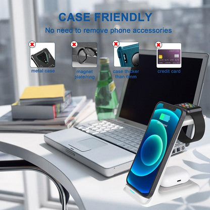 3 in 1 Wireless Charger Stand Dock 20W - Digital Edges | Online Electronics Store