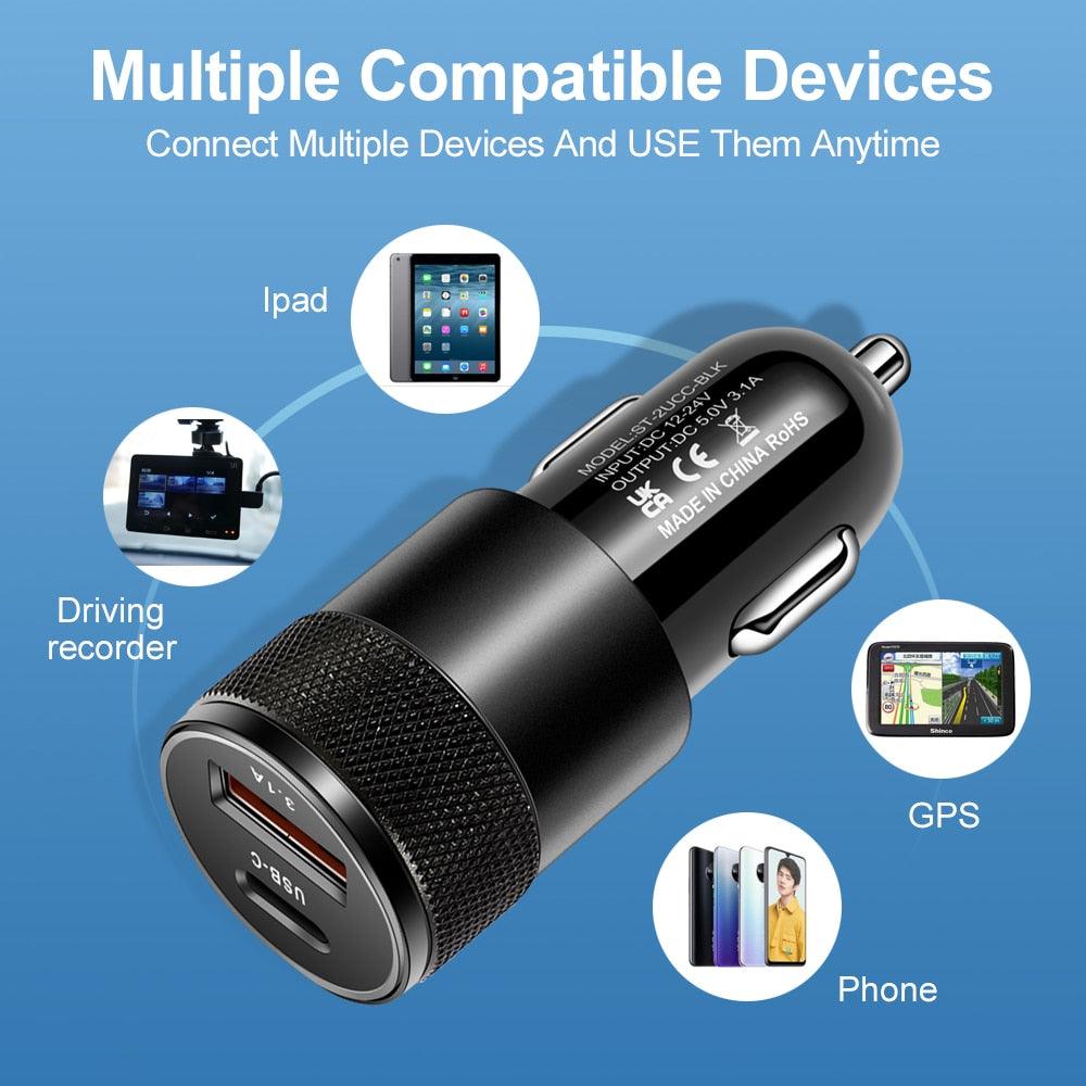 Metal Alloy Car Charger - Digital Edges | Online Electronics Store