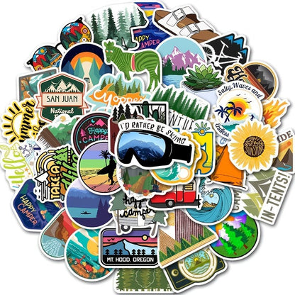 Adventure Stickers-50PCS for Laptop Water Bottle, Car, Luggage For Adult Teens - Digital Edges | Online Electronics Store