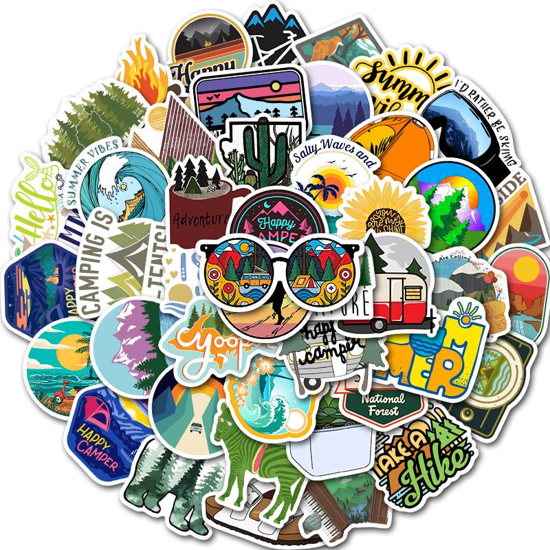 Adventure Stickers-50PCS for Laptop Water Bottle, Car, Luggage For Adult Teens - Digital Edges | Online Electronics Store