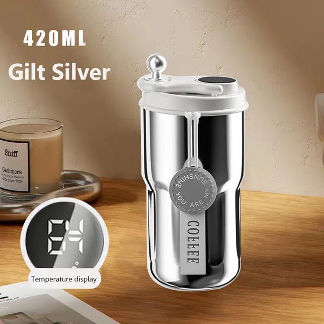 Best insulated Coffee Mug-Portable keeps Cold And Heat LED Temperature - Digital Edges | Online Electronics Store