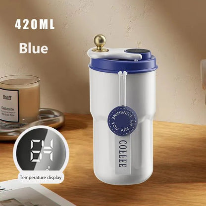 Best insulated Coffee Mug-Portable keeps Cold And Heat LED Temperature - Digital Edges | Online Electronics Store