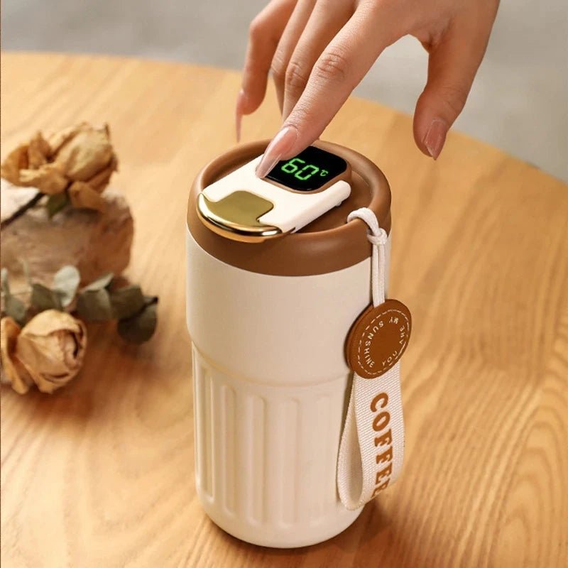 Best insulated Coffee Mug-Portable keeps Cold And Heat LED Temperature - Digital Edges | Online Electronics Store