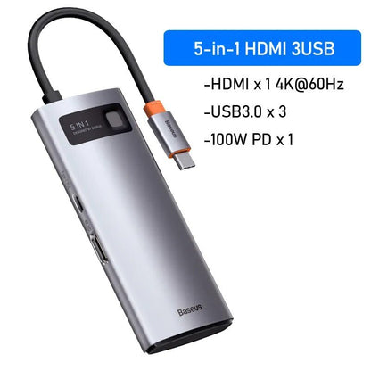 Best USB Hub for Macbook | Baseus USB-4K Type C-3.0 Splitter PD 100W - Digital Edges | Online Electronics Store