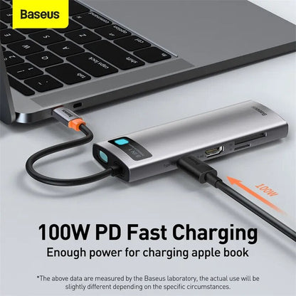 Best USB Hub for Macbook | Baseus USB-4K Type C-3.0 Splitter PD 100W - Digital Edges | Online Electronics Store